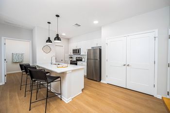 Modern white cabinetry